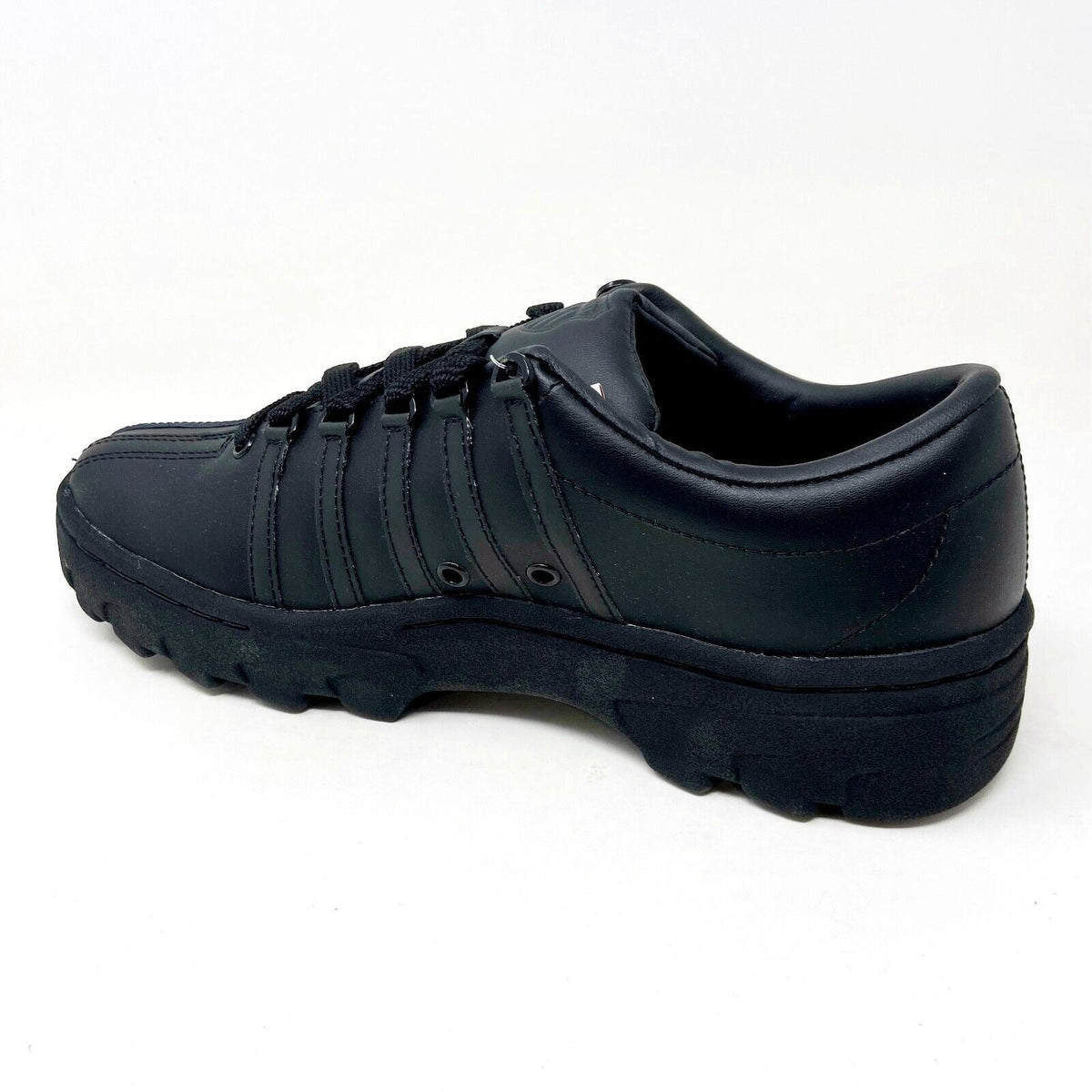 K-Swiss North Classic Triple Black Mens Athletic Casual Sneakers 06382 001