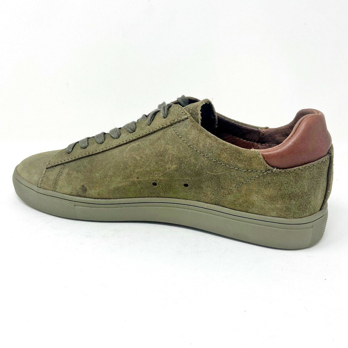 Clae Bradley Hiking Green Waxed Suede Mens Premium Casual Sneakers