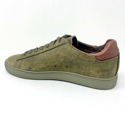 Clae Bradley Hiking Green Waxed Suede Mens Premium Casual Sneakers