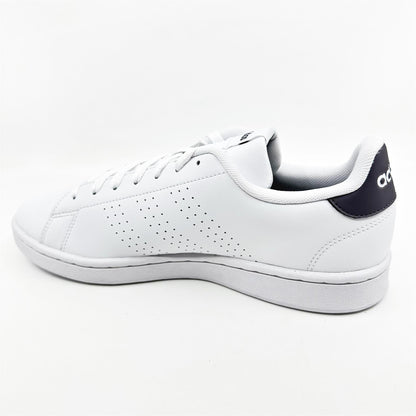Adidas Advantage Cloud White Trace Grey Mens Athletic Sneakers