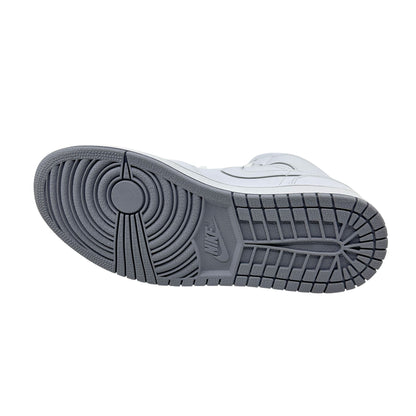 Jordan 1 Mid White Wolf Grey Mens Athletic Sneaker