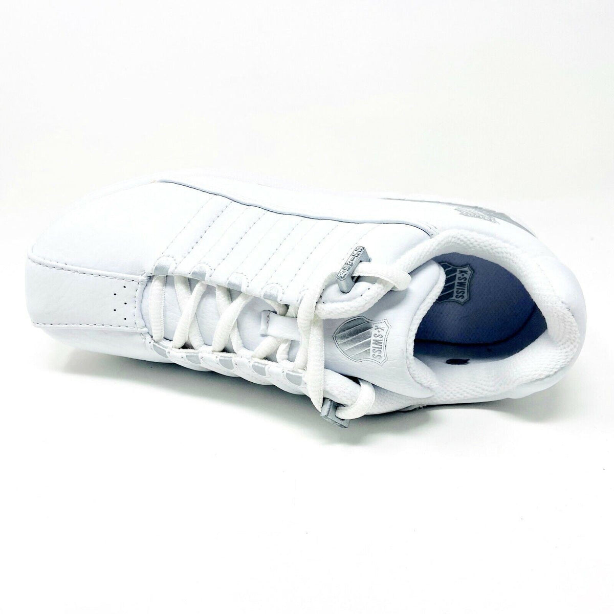 K-Swiss Denrock White Platinum Child Kids Casual Shoes 51281147