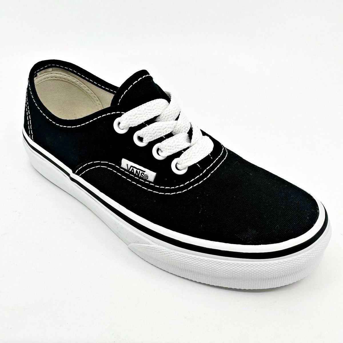 Vans Authentic Classic Black White Kids Casual Sneakers