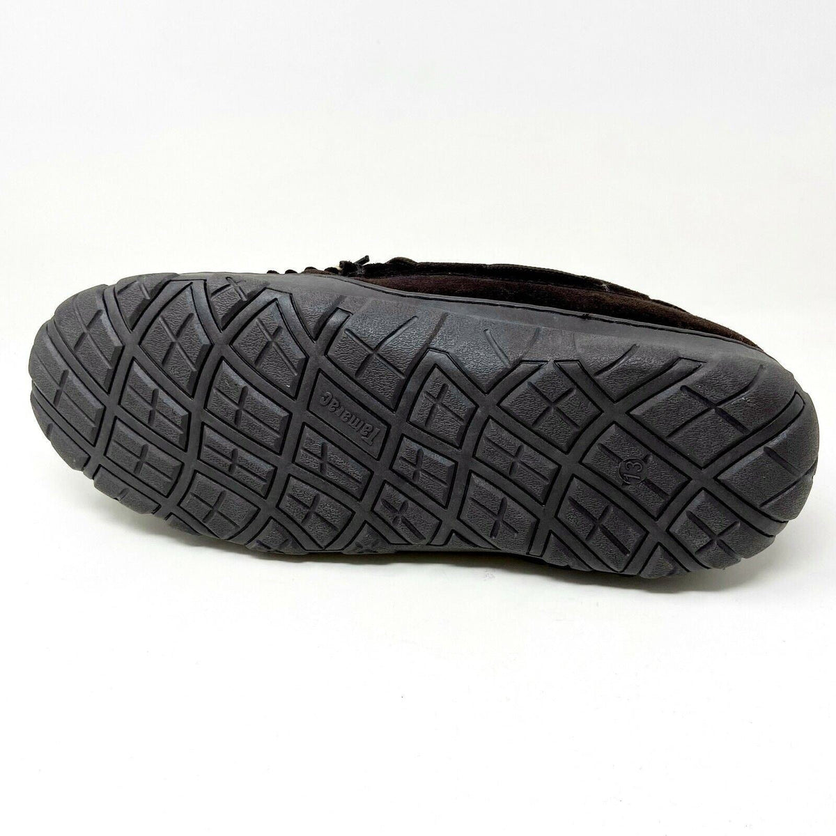Tamarac Mens Utah Rootbeer Cowhide Comfort Slip On Comfort Slippers