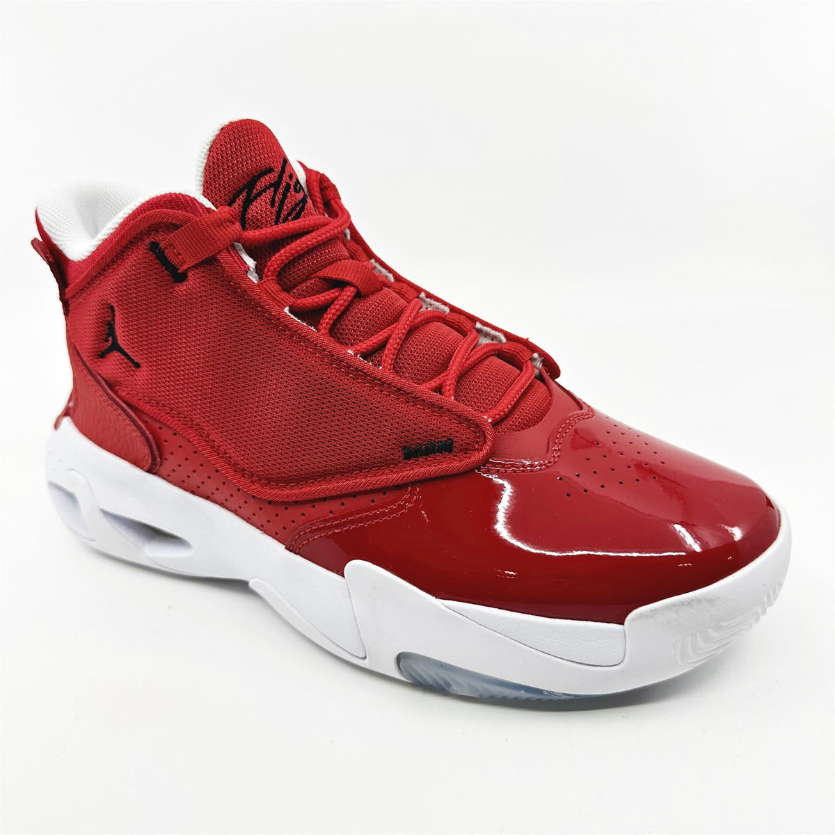 Jordan Max Aura 4 (GS) University Red Black White Kids Athletic Sneaker