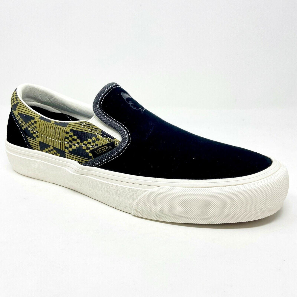 Vans Classic Slip On (Michael February) Black Olive Mens Suede UltraCush Shoes