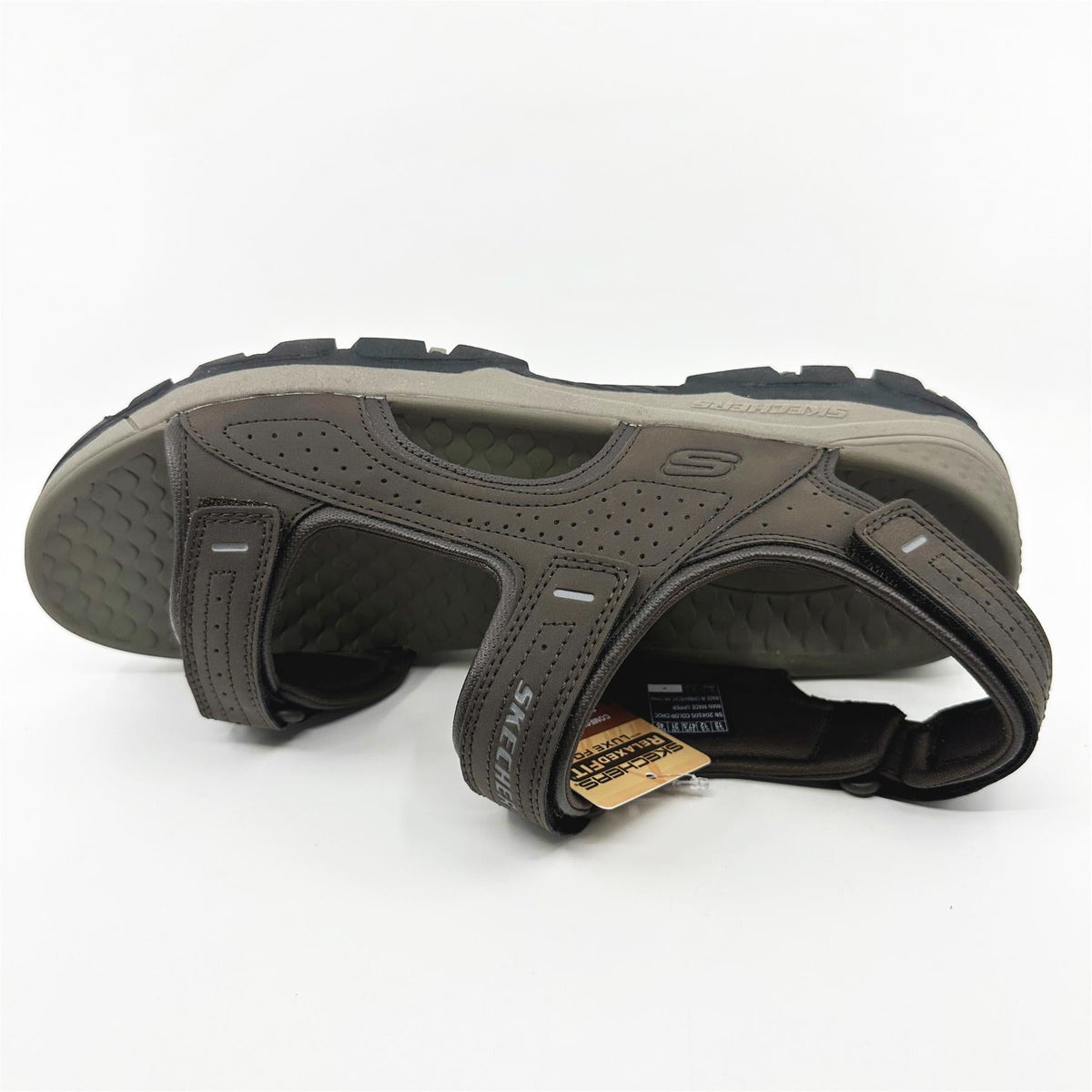 Skechers Tresmen Garo Chocolate Brown Mens Sandal Relaxed Fit Slip-On