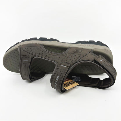 Skechers Tresmen Garo Chocolate Brown Mens Sandal Relaxed Fit Slip-On