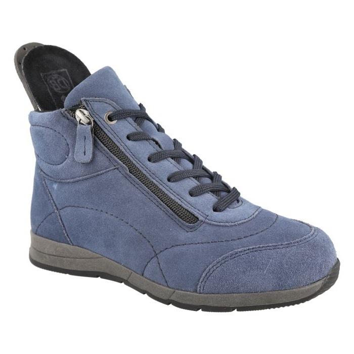Womens Extra Wide Fit Boots by Flat DB Shoes - Lace up