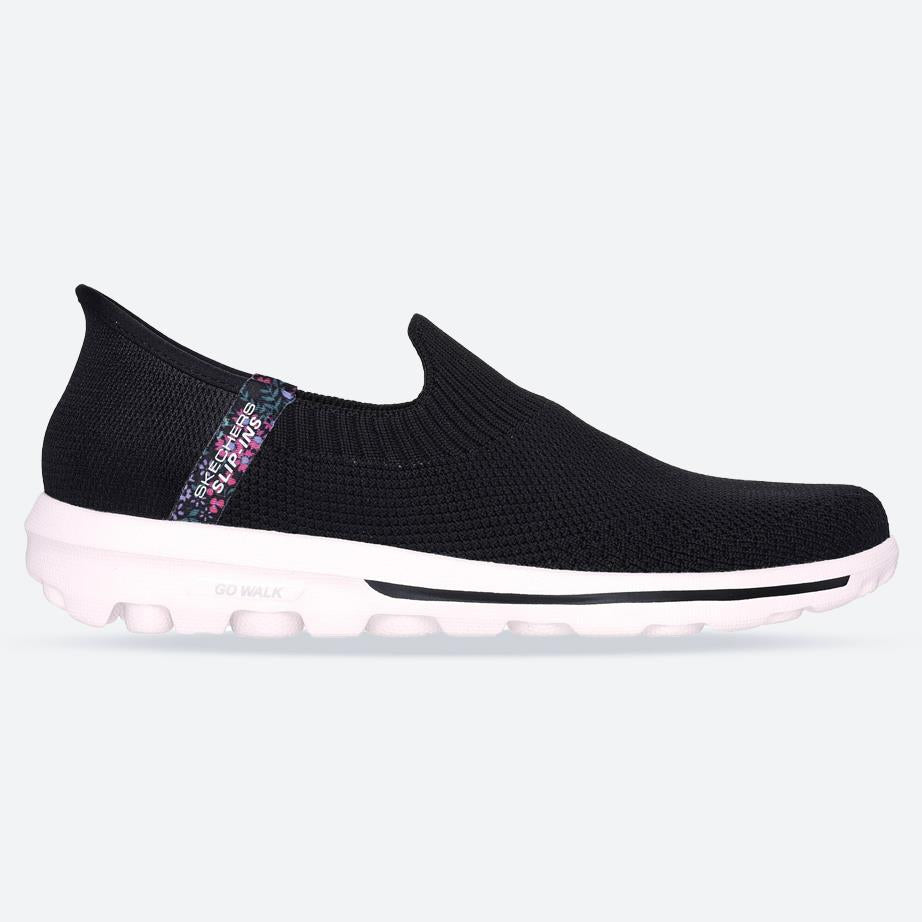 Women's Wide Fit Skechers 124799 Slip-ins Go Walk Travel Trainers