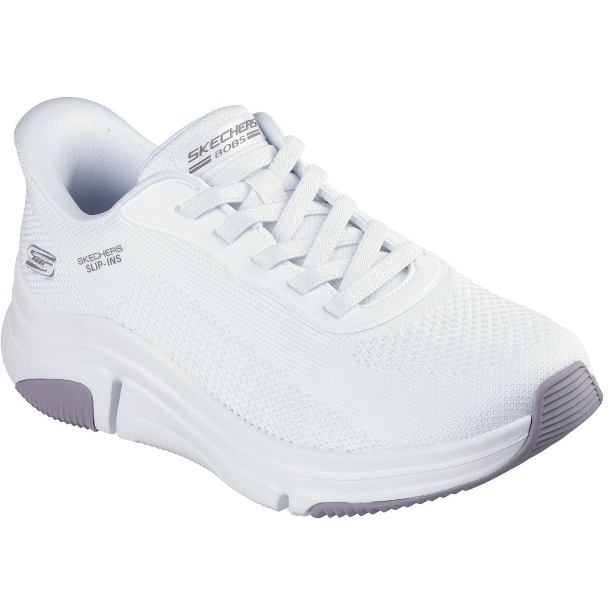Women's Wide Fit Skechers 117587 Slip-ins Bobs Sport Sparrow Flex Trainers
