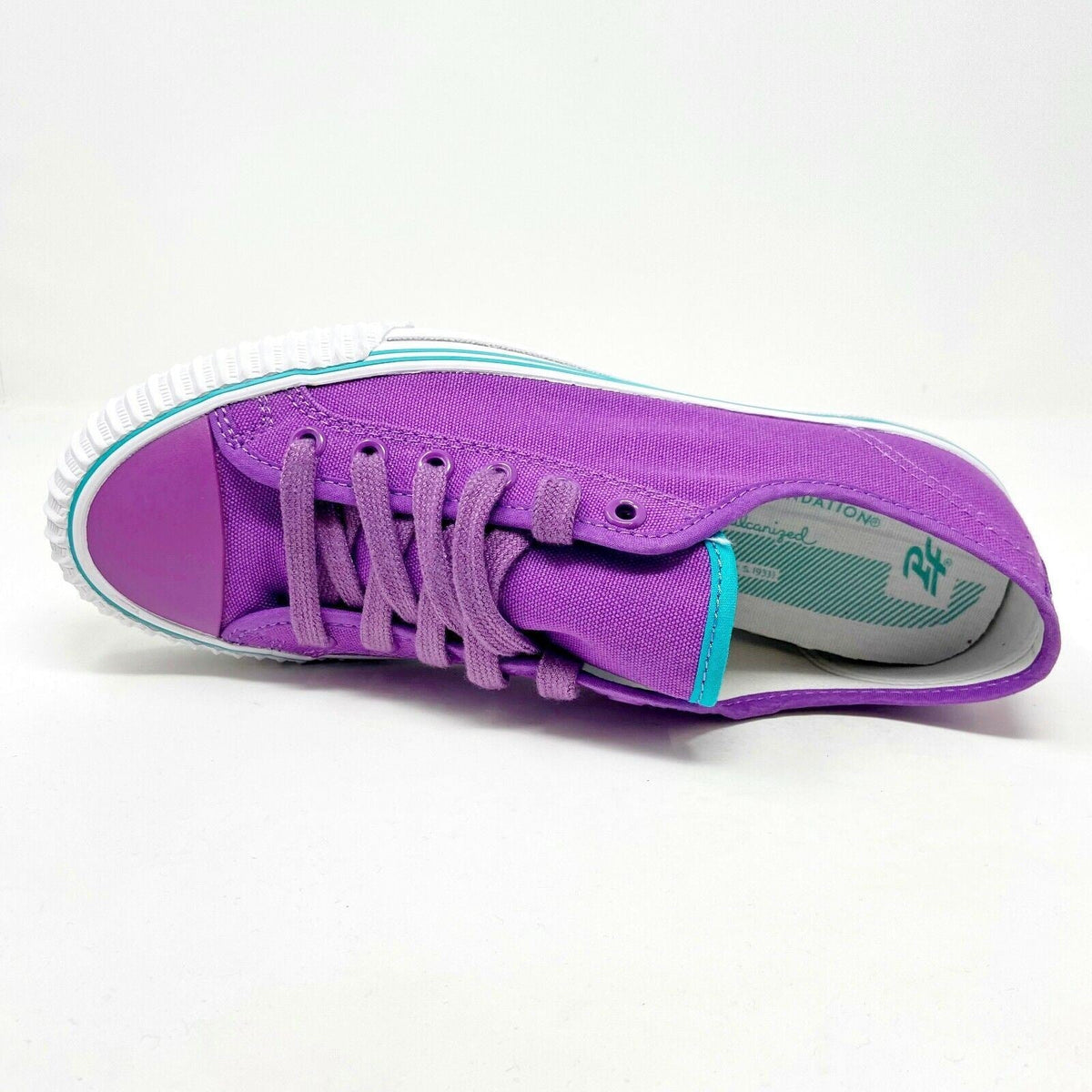 PF Flyer Center Lo Reiss Purple White Mens Retro Casual Shoes Sneakers PM12OL1J