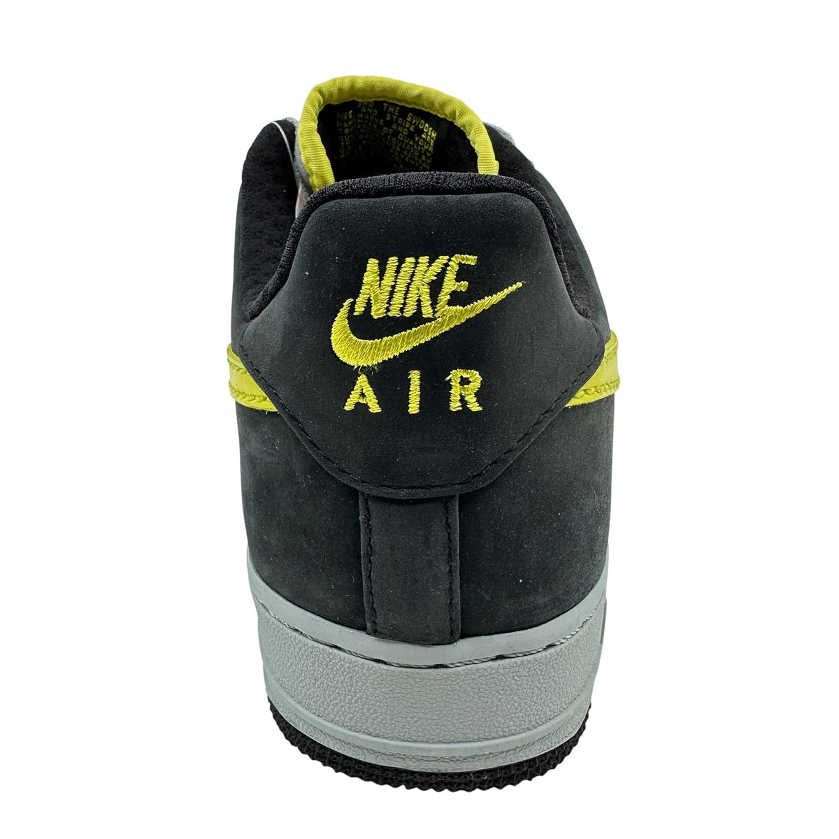 Nike Air Force 1 Low Premium Grey Sonic Yellow Black Mens Wildwood Sneaker