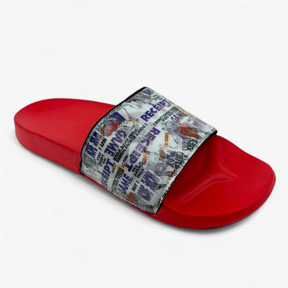 AND1 Chasin Red Multicolor Mens Sandal Slide