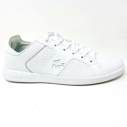 Lacoste Novas 120 3 SMA Leather White Mens Casual Lifestyle Sneakers