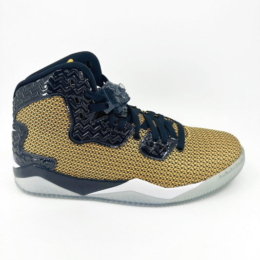 Jordan Spike Forty Gold Leaf White Midnight Navy Mens Sneakers 819952 706