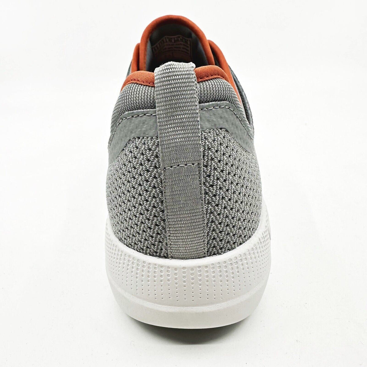 Skechers Go Walk Stability Progress Gray Orange Mens Athletic Sneakers