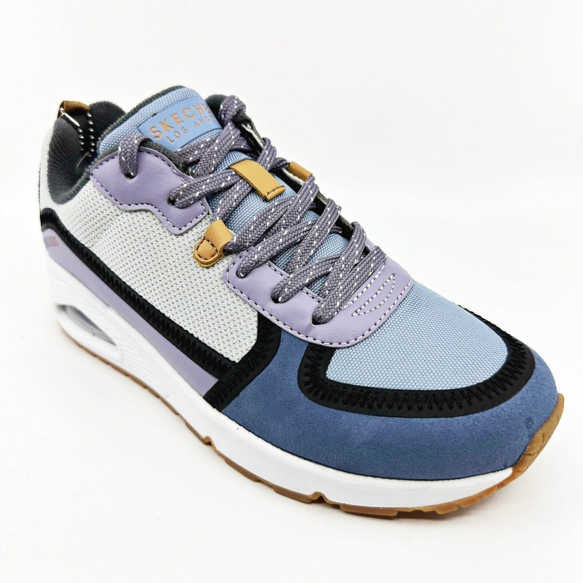 Skechers Uno Layover Blue Purple Womens Size 7 Athletic Sneakers