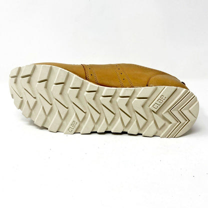 Clae Mills Cork Leather Beige Mens Premium Casual Sneakers