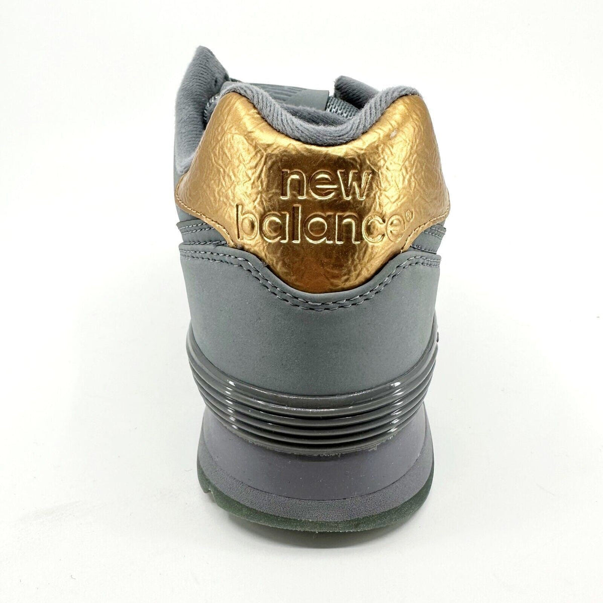 New Balance 574 Lifestyle Molton Gunmetal Grey Gold Mens Shoes Sneakers ML574MTA