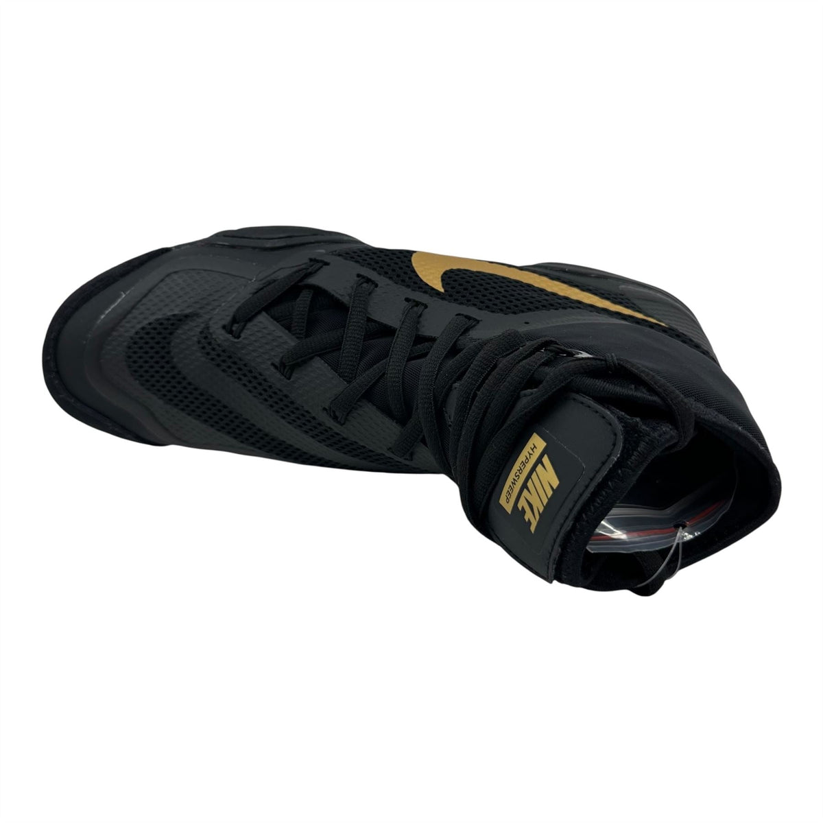 Nike Hypersweep Black Metallic Gold Mens Athletic Sneaker