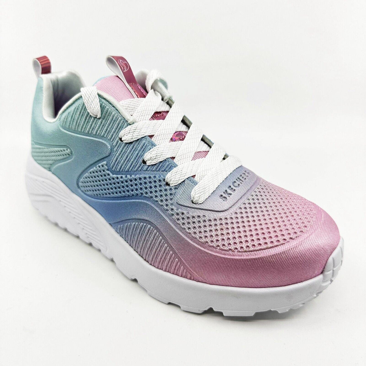 Skechers Uno Lite Spectrum Bright Light Pink Kids Girls Sneakers