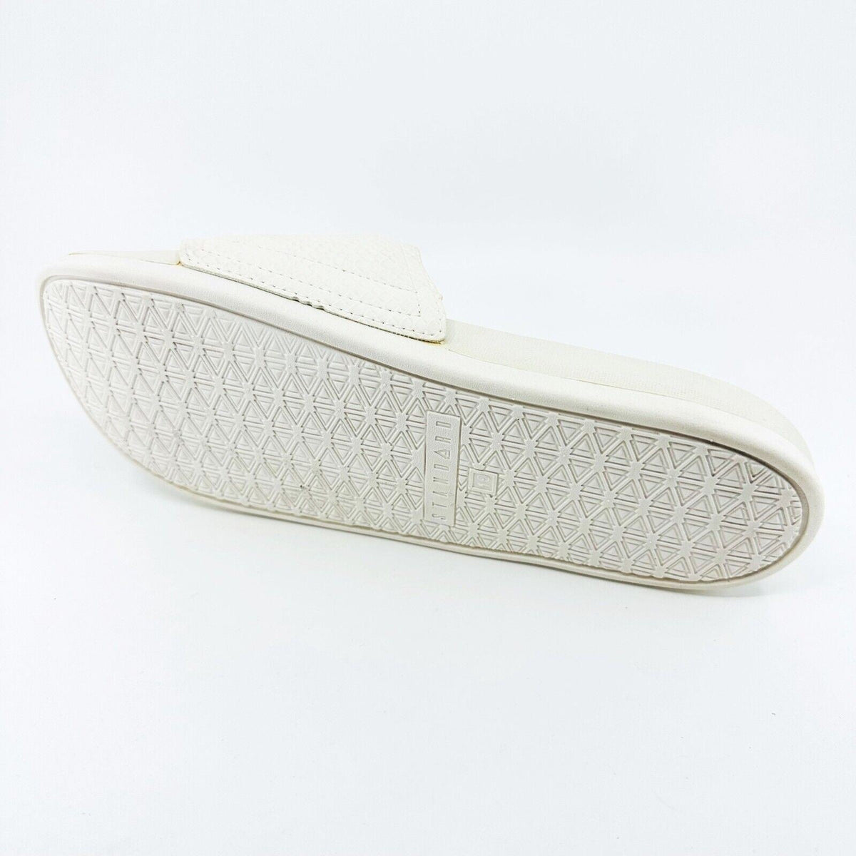 STNDRD Standard Los Angeles Monaco Snake White Womens Summer Slide Sandals