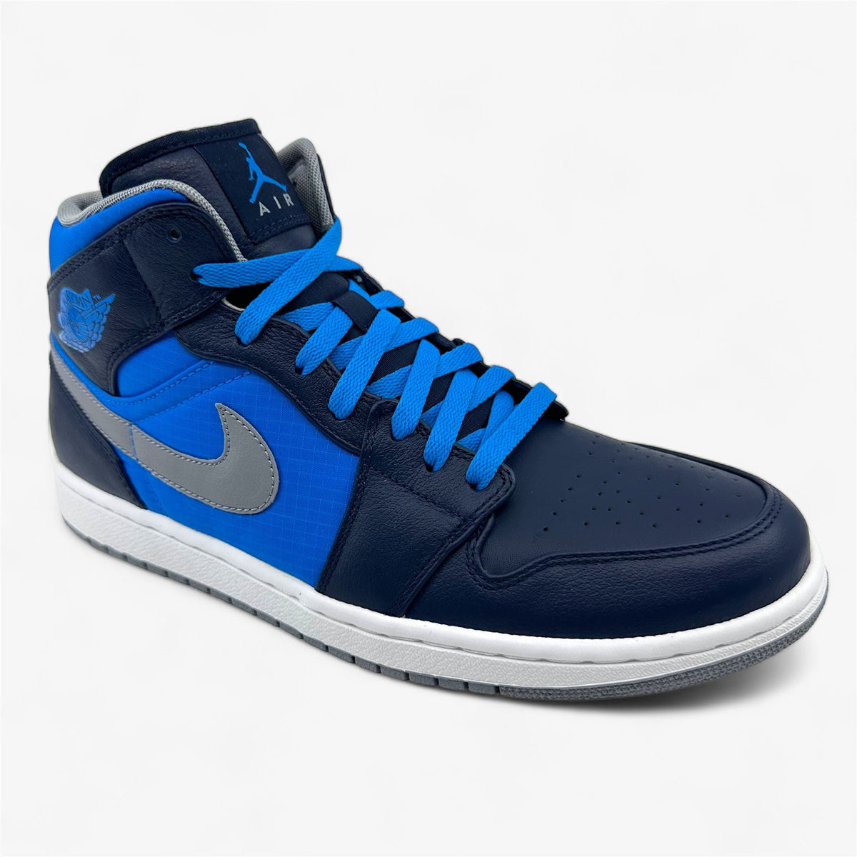 Jordan Air Jordan 1 Phat Obsidian Stealth Photo Blue White Mens Sneaker