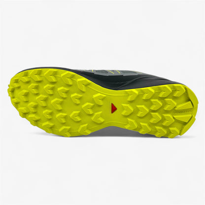 Salomon Speedcross Peak Quiet Shade Black Sulphur Spring Mens Athletic Sneaker