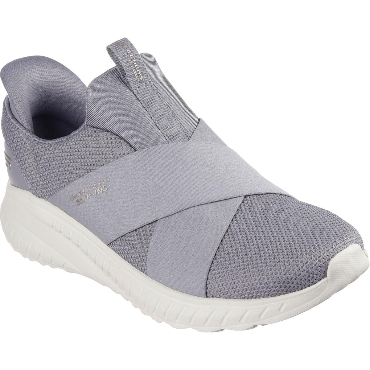 Women's Wide Fit Skechers 117505 Slip-ins Bobs Sport Squad Chaos Trainers