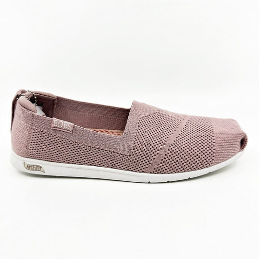 Skechers Arch Fit Plush Breeze Babe Mauve Womens Size 6 Slip On Shoes