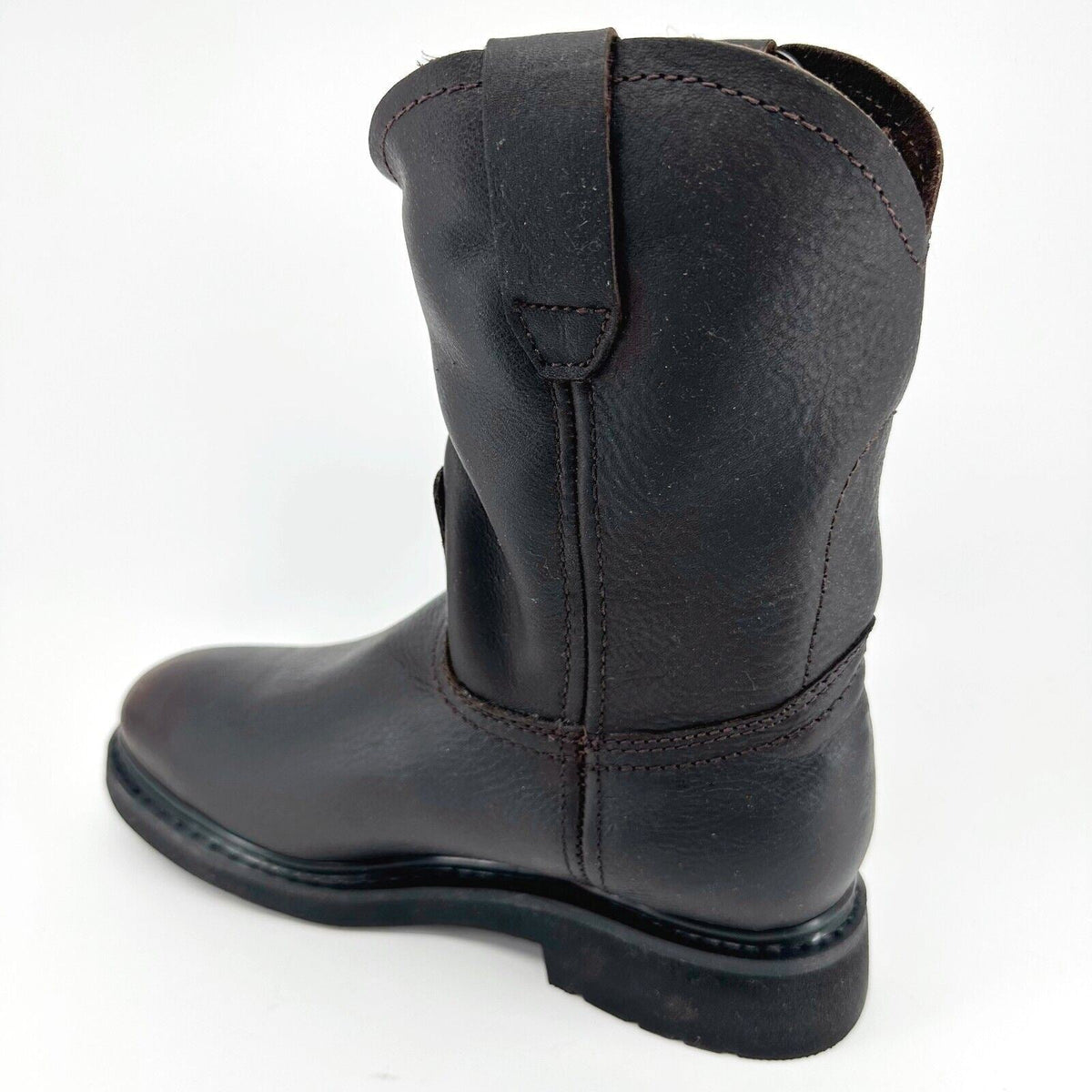 Bonanza 10" Wellington Goodyear Welt Brown Leather Mens Steel Toe Boots BAT107