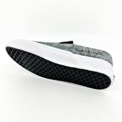 Vans Classic Slip On (Pebble Snake) Gray Black White Womens Casual Shoes
