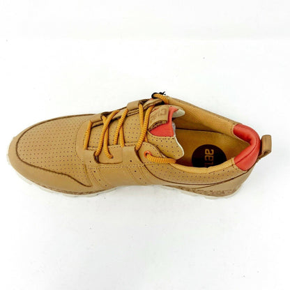 Clae Mills Cork Leather Beige Mens Premium Casual Sneakers