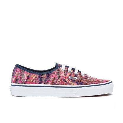 VANS Authentic Woven Chevron Pink True White Womens Size 5.5 Casual Sneakers