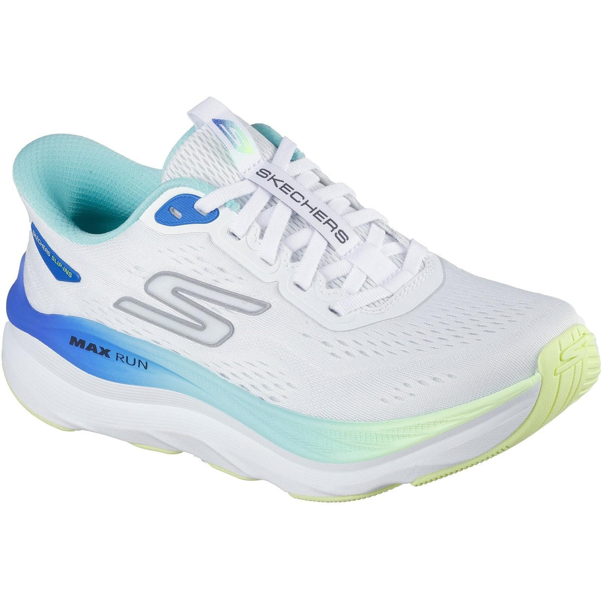 Women's Wide Fit Skechers 129200 Slip-ins Max Run Trainers