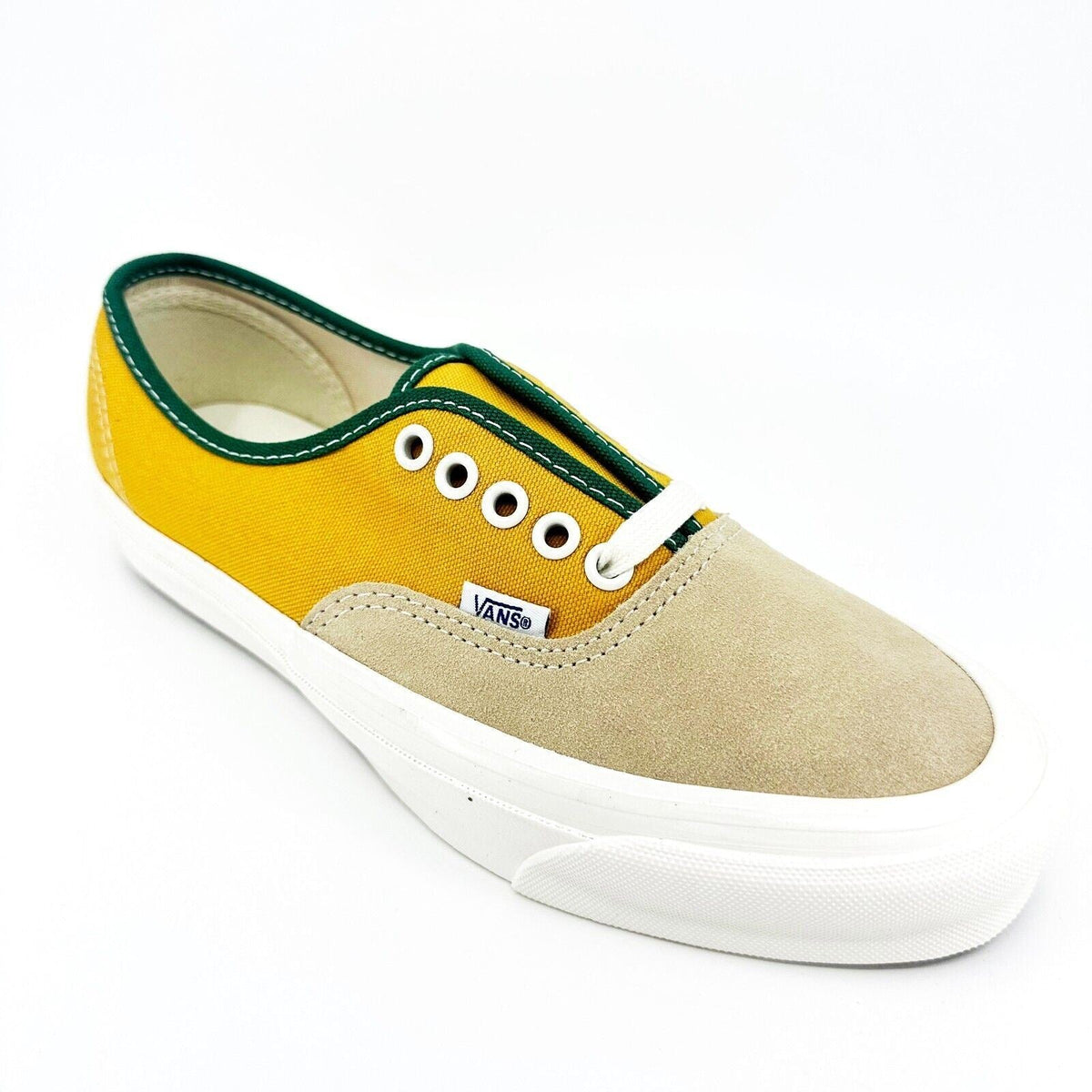 Vans Vault OG Authentic LX (Suede Canvas) Bright Marigold Marshmallow Mens Shoe