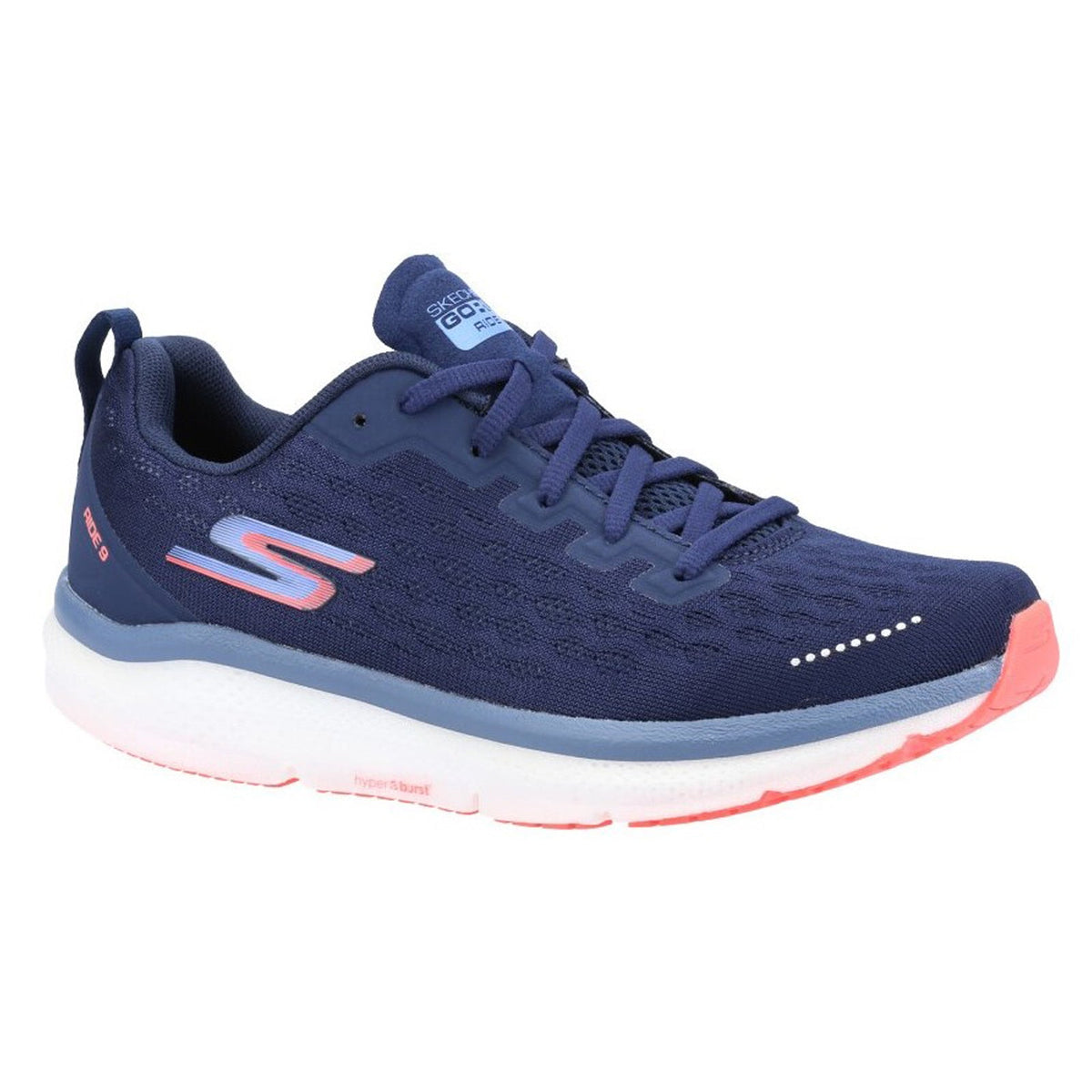 Women's Wide Fit Skechers 172005 Go Run Ride 9 Trainers