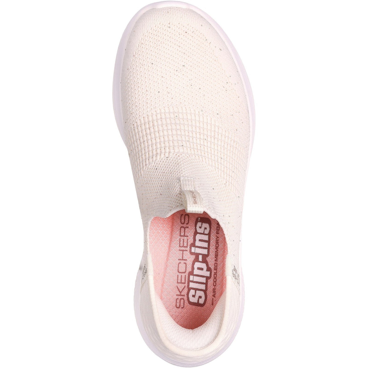 Women's Wide Fit Skechers 149594 Slip-ins Ultra Flex 3.0 Trainers -  Black/Rose Gold