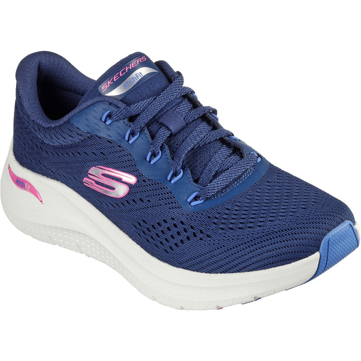 Womens Wide Fit Skechers 150051 2.0 Arch Fit Big League Trainers