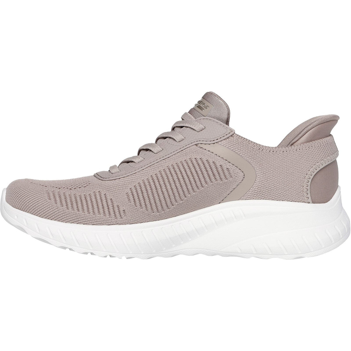 Women's Wide Fit Skechers Slip-ins 117497 Waves Bobs Sport Squad Trainers