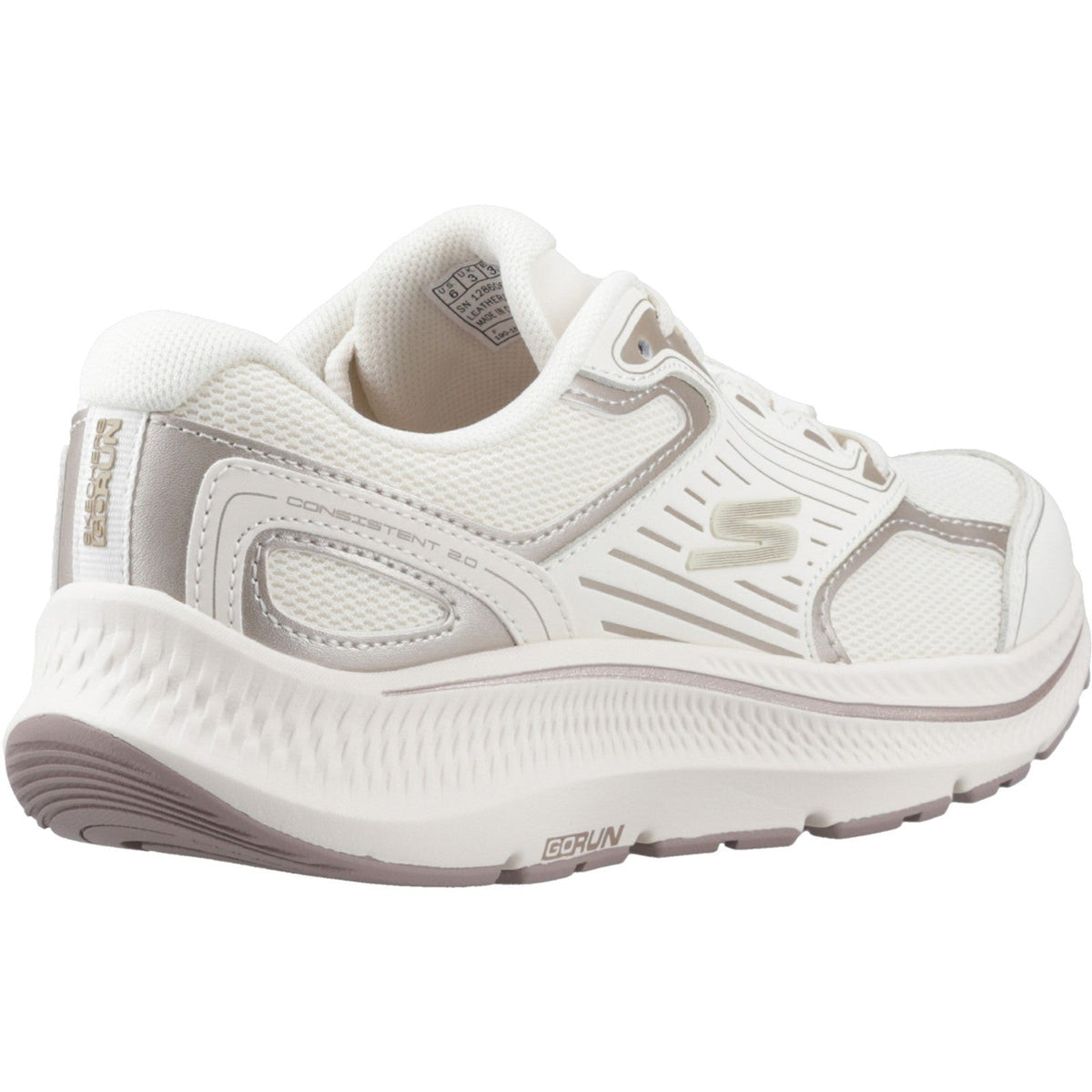 Women's Wide Fit Skechers 128606 Go Run Consistent 2.0 Advantage Trainers