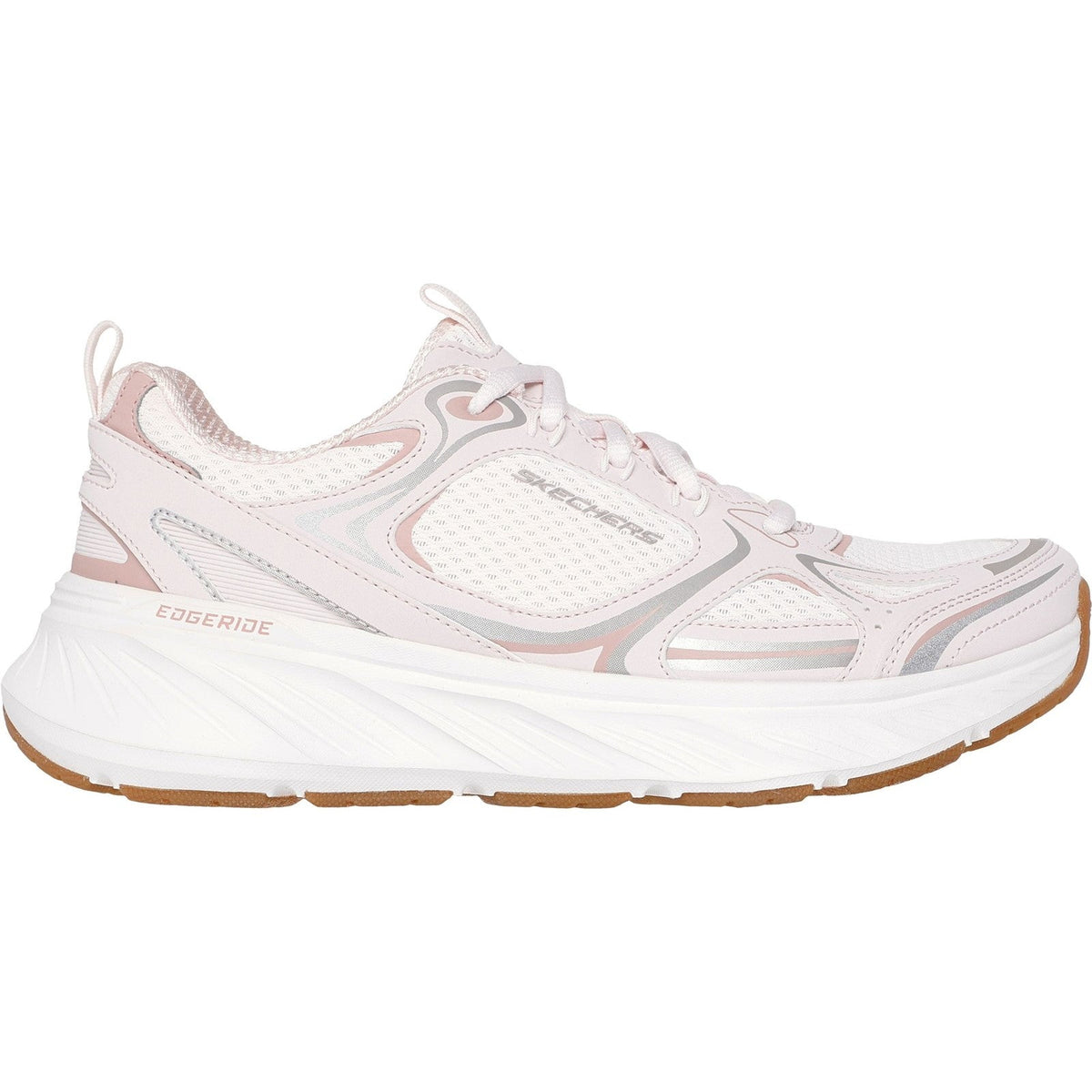 Women's Relaxed Fit Skechers 150475 Edgeride Silver Eclipse Trainers