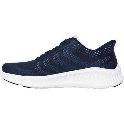 Women's Wide Fit Skechers 125643 Slip-ins Go Walk Now Khloe Trainers