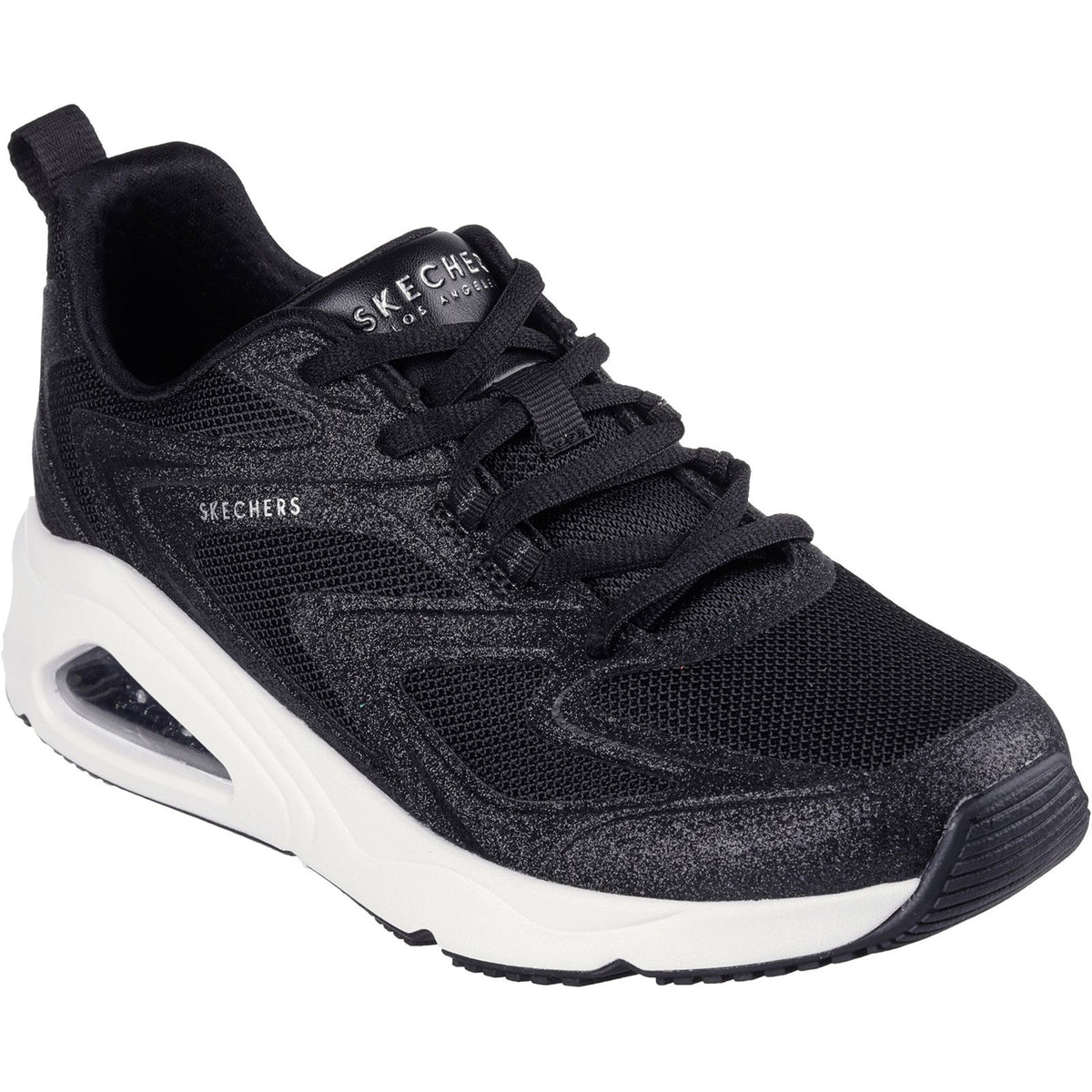 Women's Wide Fit Skechers 177411 Tres-Air Uno Glit Airy Trainers