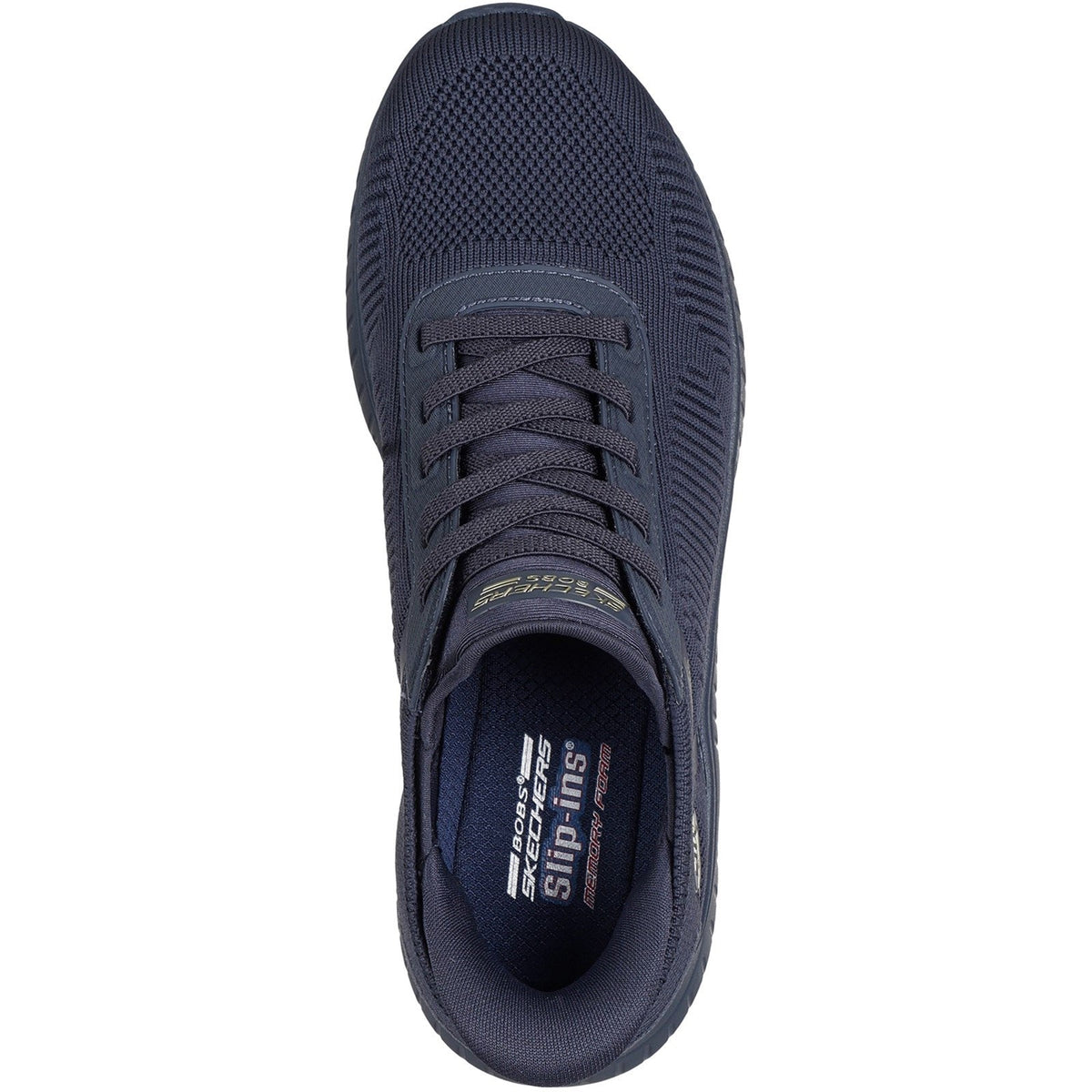Women's Wide Fit Skechers Slip-ins 117497 Waves Bobs Sport Squad Trainers
