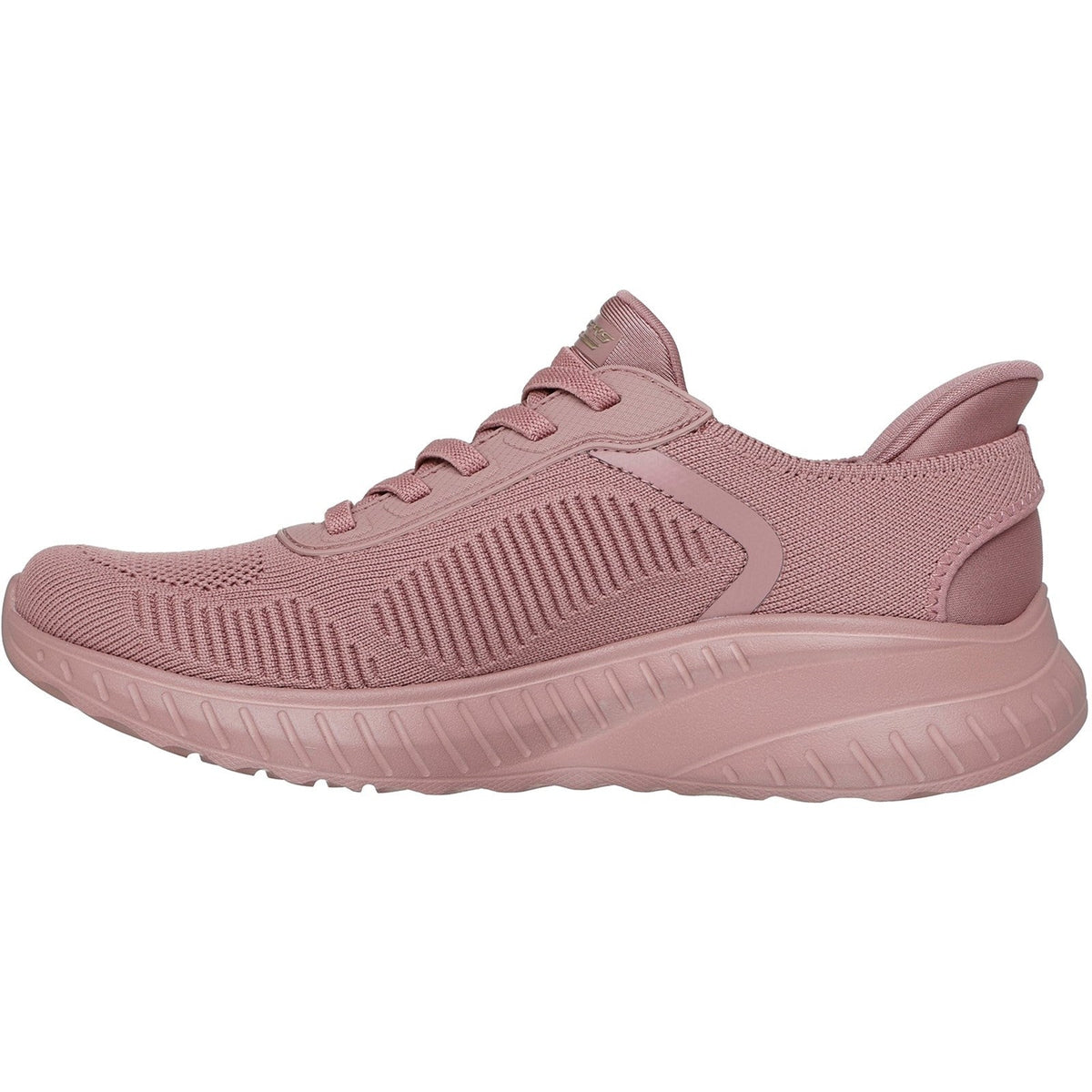 Women's Wide Fit Skechers Slip-ins 117497 Waves Bobs Sport Squad Trainers