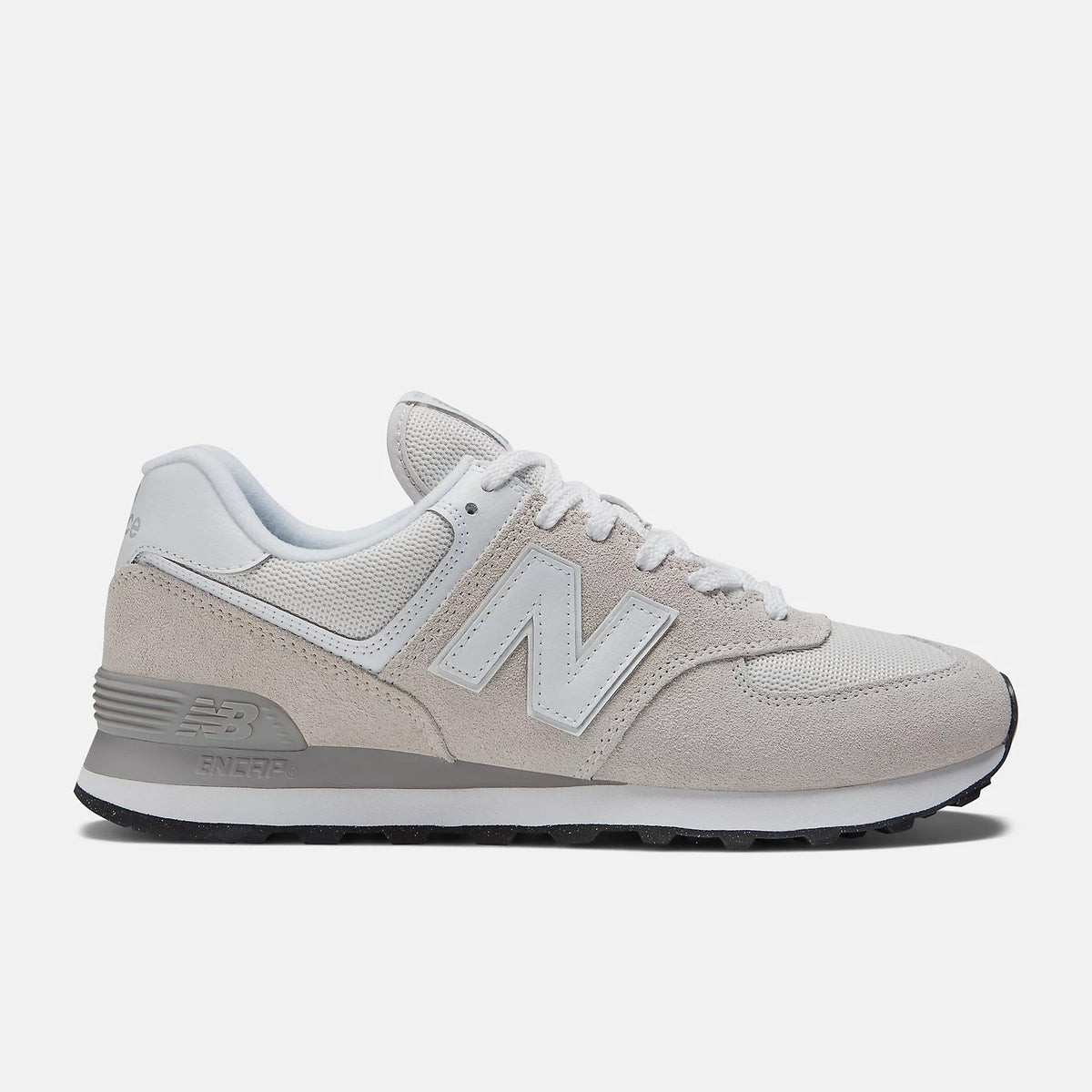 Women's Wide Fit New Balance ML574EVW Walking/Running Trainers - Exclusive - Nimbus Cloud/White ENCAP